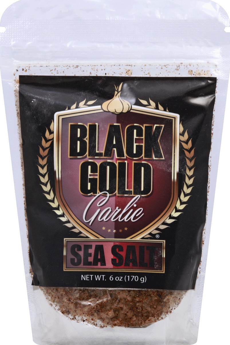 slide 4 of 6, Black Gold Garlic Sea Salt 6 oz, 6 oz