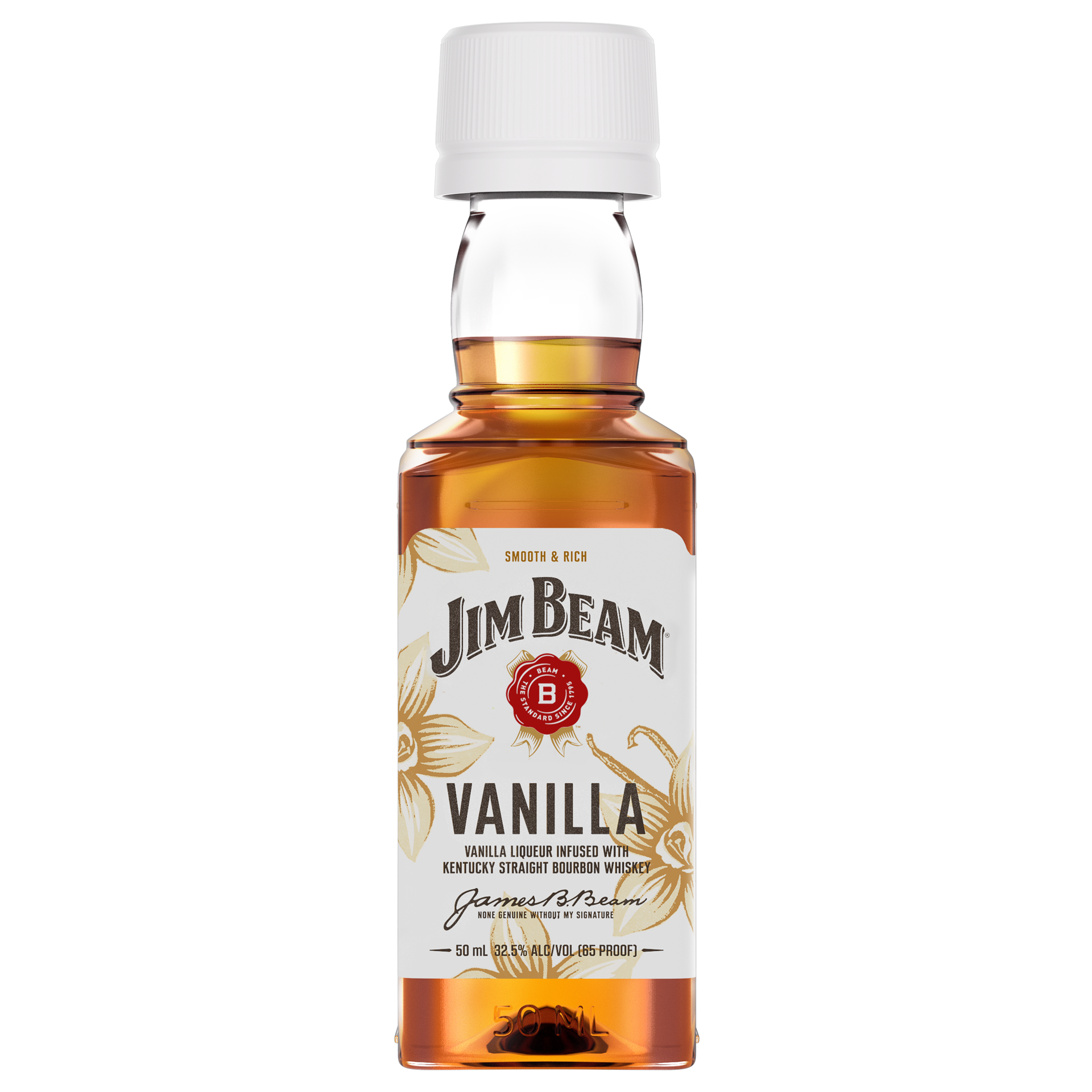slide 1 of 4, Jim Beam Vanilla Liqueur with Kentucky Straight Bourbon Whiskey 50 ml, 50 ml