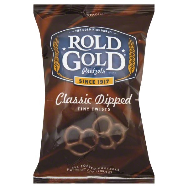 slide 1 of 6, Rold Gold Classic Dipped Tiny Twists Pretzels, 7 oz