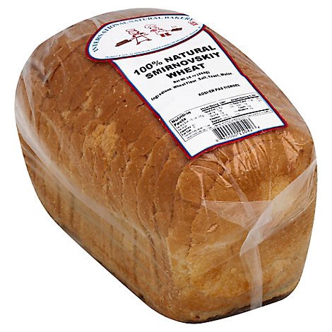 slide 1 of 1, All Natural Smirnovsky Wheat Bread From International Natural Bakery - 16 Oz, 16 oz