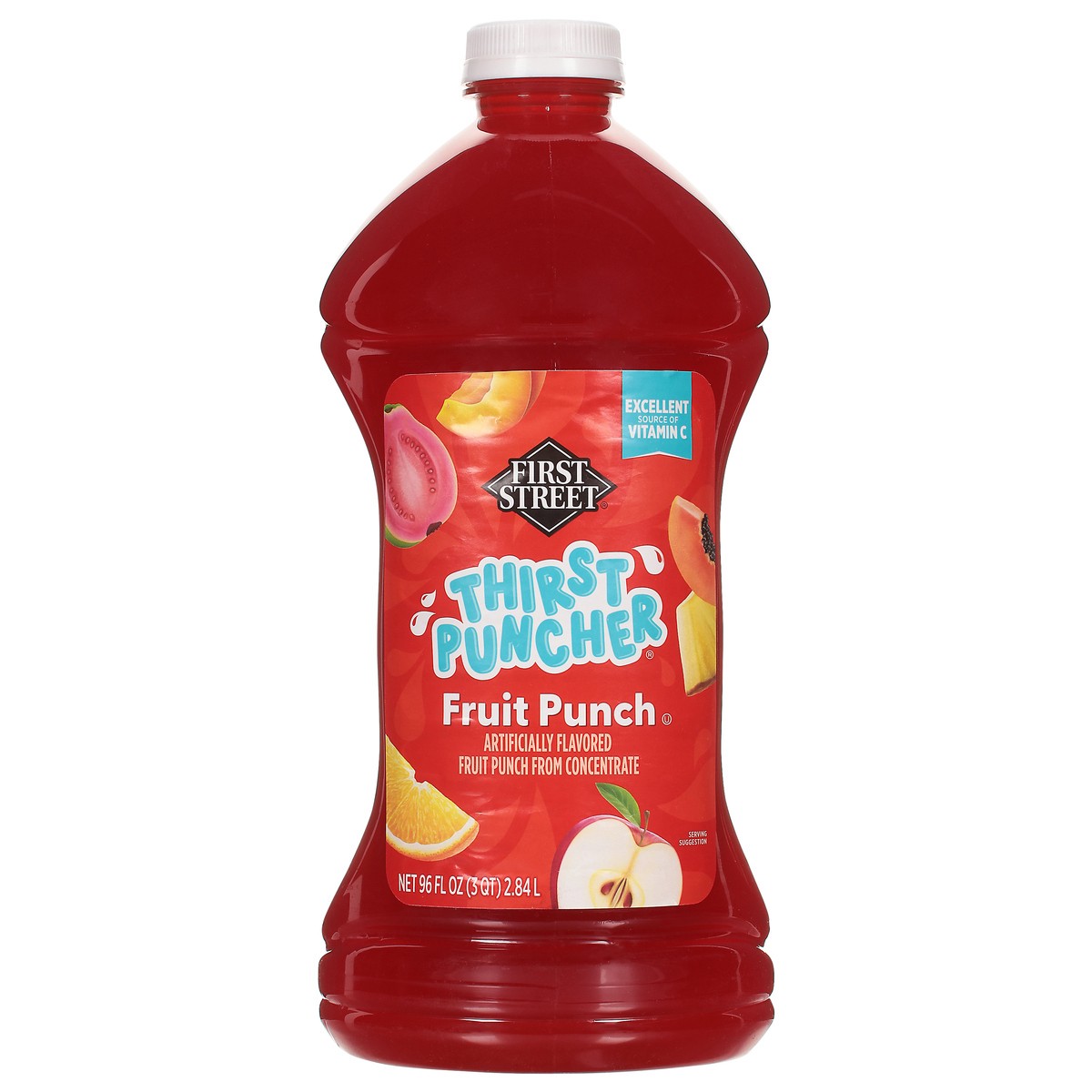 slide 3 of 4, First Street Thirst Puncher Fruit Punch, 96 oz