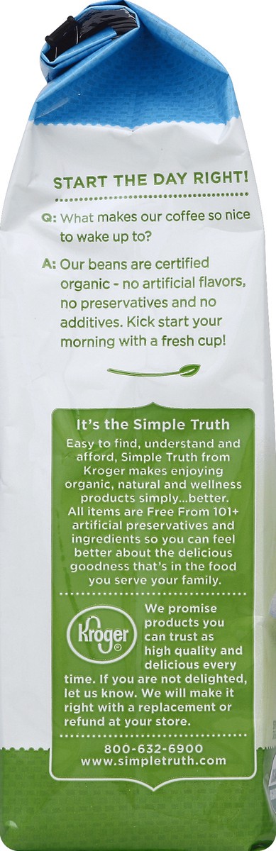 slide 8 of 8, Simple Truth Organic Peruvian Decaf Medium Roast Ground Coffee - 11 oz, 11 oz