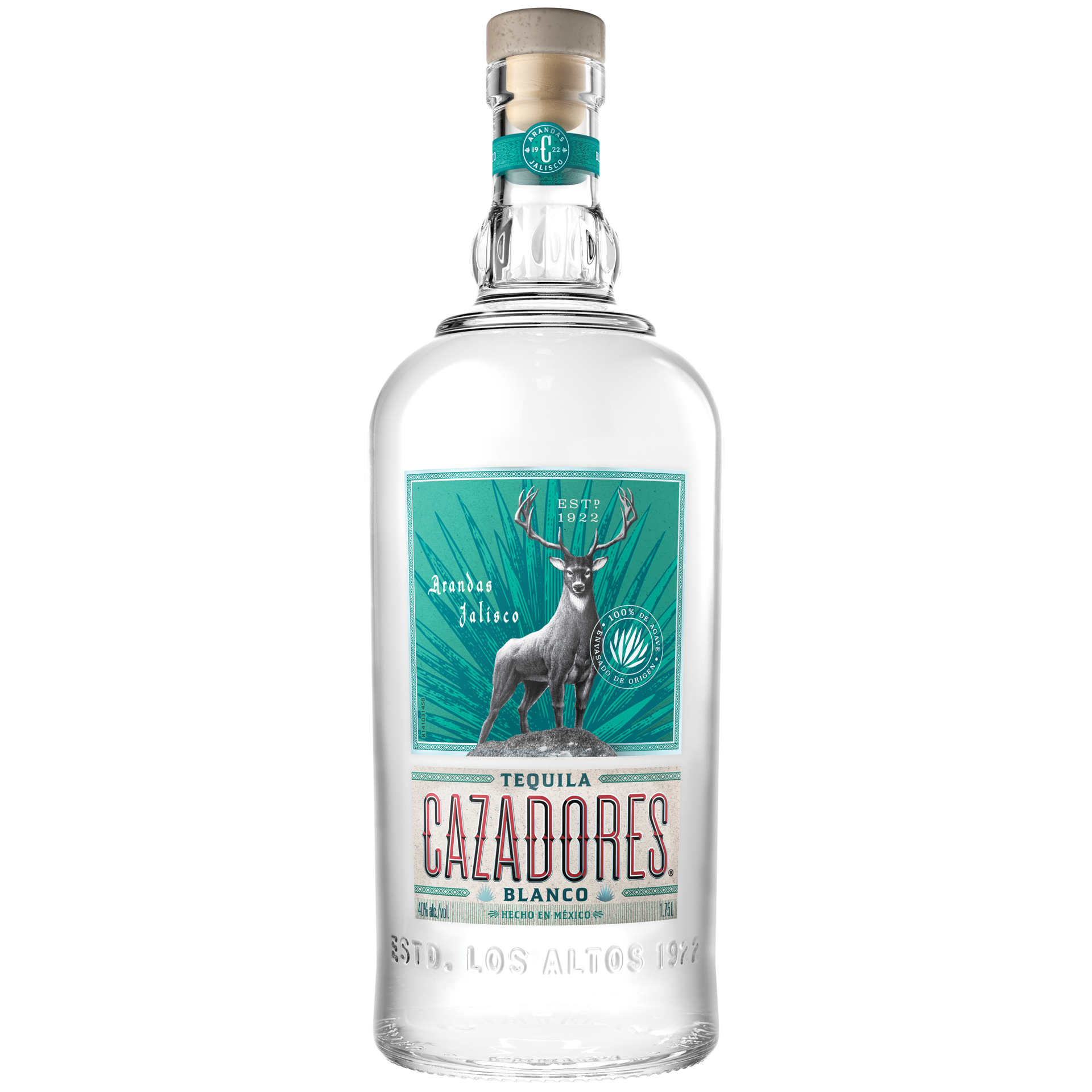 slide 3 of 5, Cazadores Tequila Cazadores Blanco 40% 175Cl/1.75L, 1.75 liter