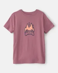 Carter's Boys Game Controller Graphic Tee - Red Blush XS