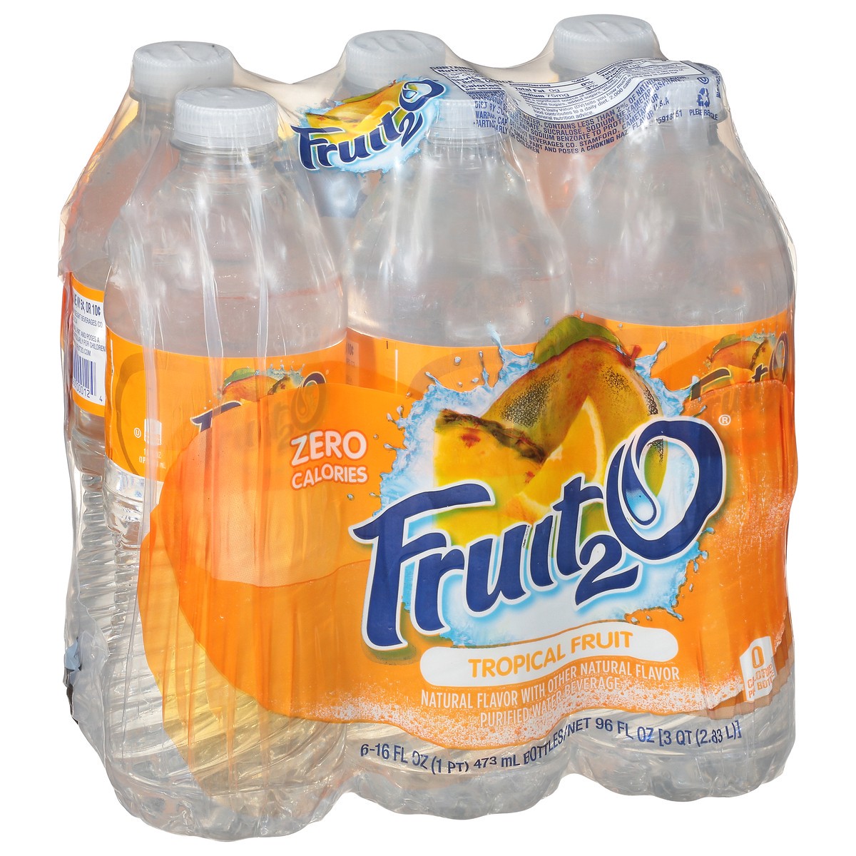 slide 9 of 9, Fruit2O 6 Pack Tropical Fruit Purified Water Beverage 6 ea - 6 ct, 6 ct