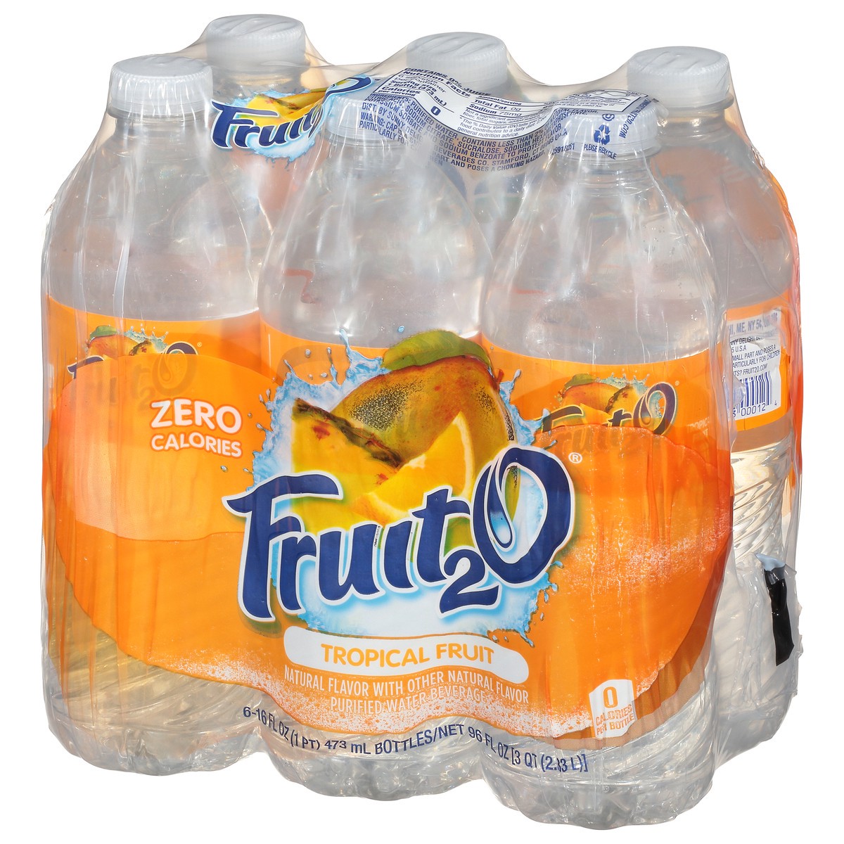 slide 4 of 9, Fruit2O 6 Pack Tropical Fruit Purified Water Beverage 6 ea - 6 ct, 6 ct