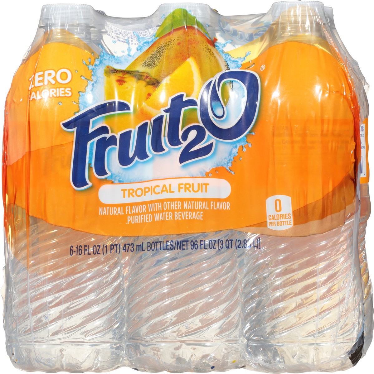 slide 3 of 9, Fruit2O 6 Pack Tropical Fruit Purified Water Beverage 6 ea - 6 ct, 6 ct