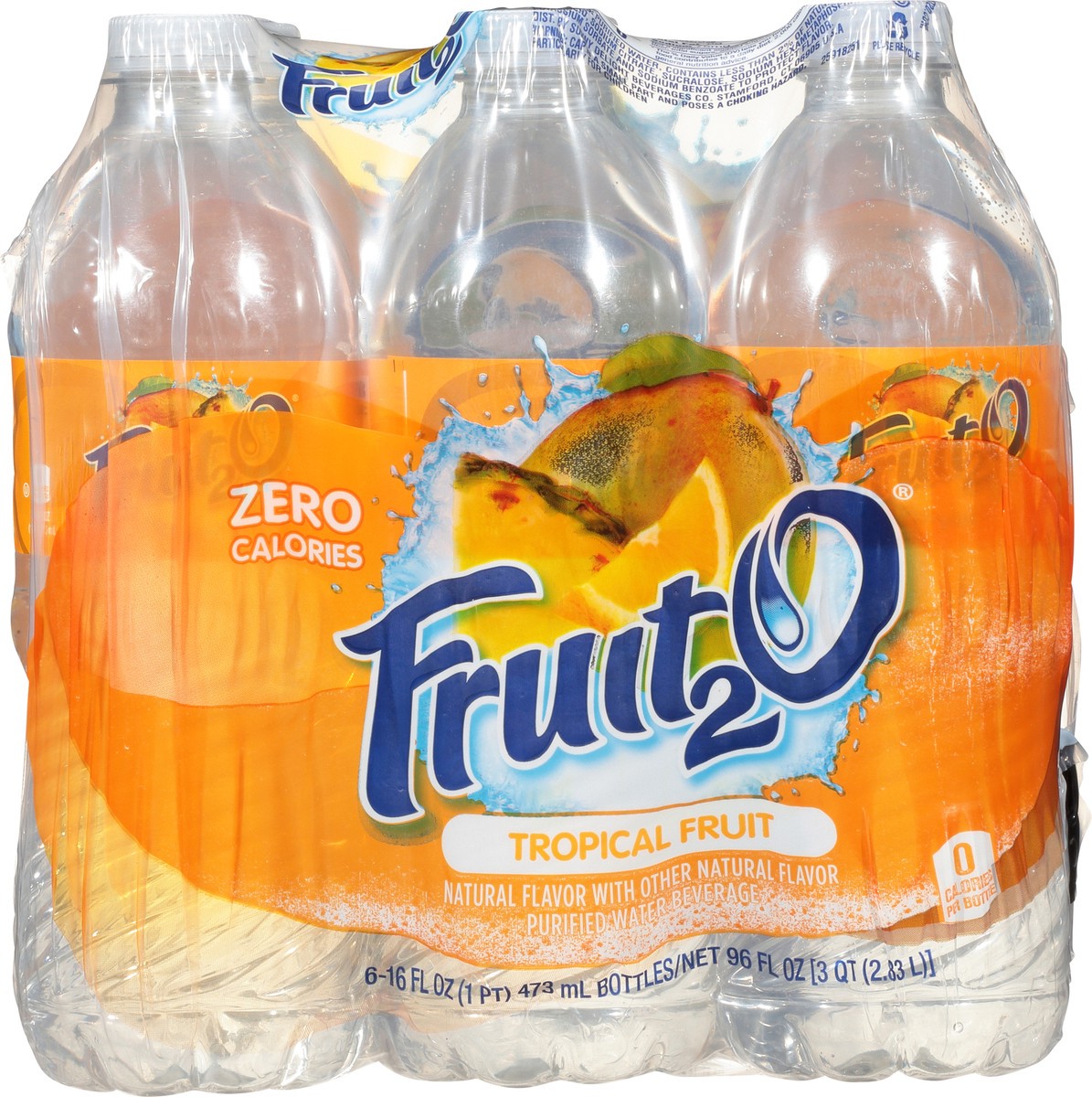 slide 5 of 9, Fruit2O 6 Pack Tropical Fruit Purified Water Beverage 6 ea - 6 ct, 6 ct