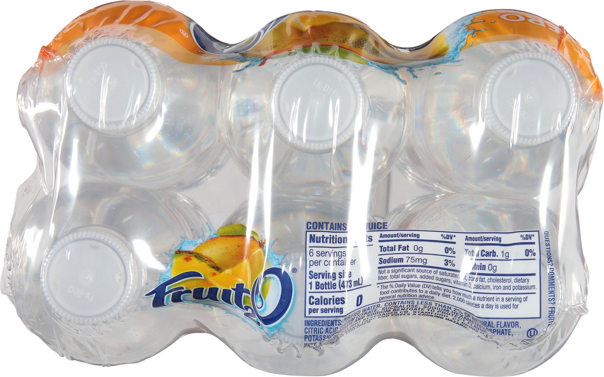 slide 2 of 9, Fruit2O 6 Pack Tropical Fruit Purified Water Beverage 6 ea - 6 ct, 6 ct