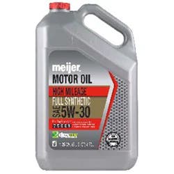 Meijer High Mileage Full Synthetic 5W30 dexos