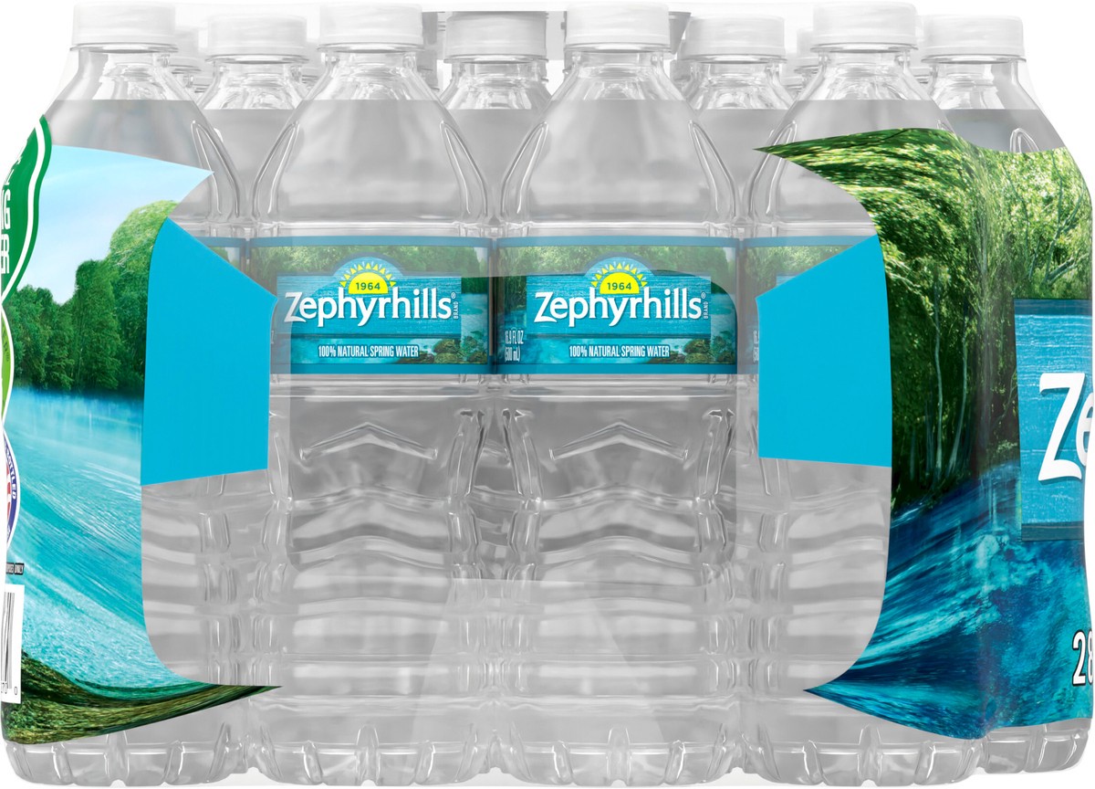 slide 5 of 7, ZEPHYRHILLS Brand 100% Natural Spring Water, 16.9-ounce plastic bottles (Pack of 28), 16.9 fl oz