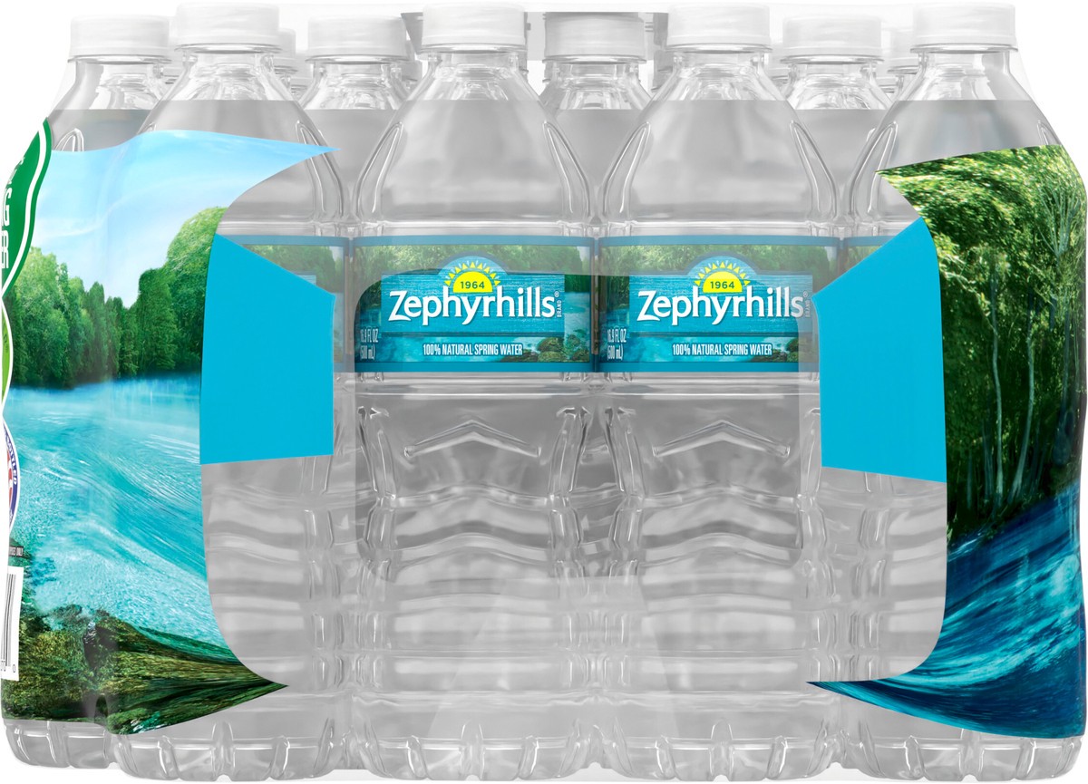 slide 7 of 7, ZEPHYRHILLS Brand 100% Natural Spring Water, (Pack of 28) - 16.9 fl oz, 16.9 fl oz