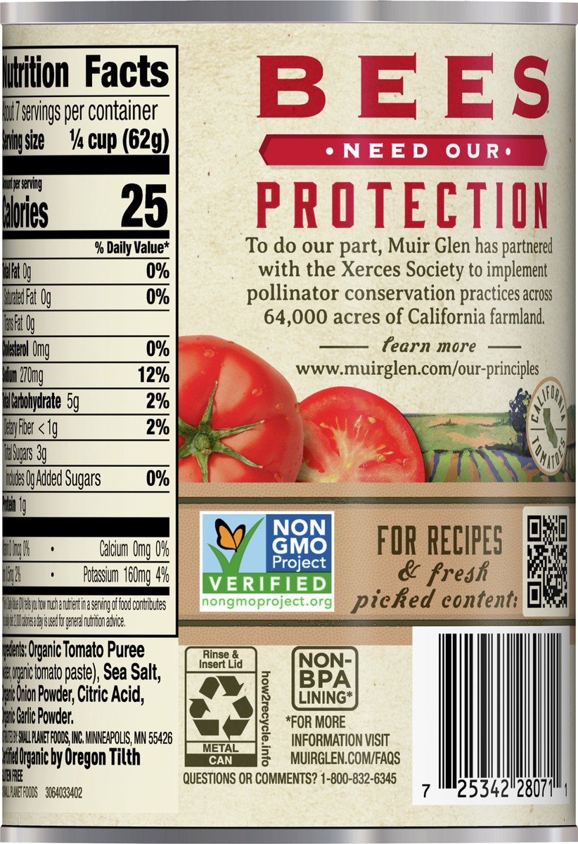 slide 9 of 9, Muir Glen Tomato Sauce, 15 oz., 15 oz