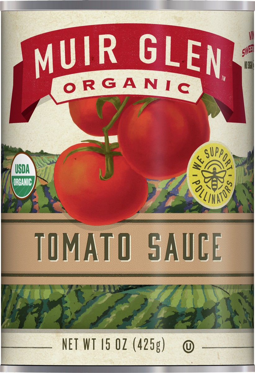 slide 2 of 9, Muir Glen Tomato Sauce, 15 oz., 15 oz