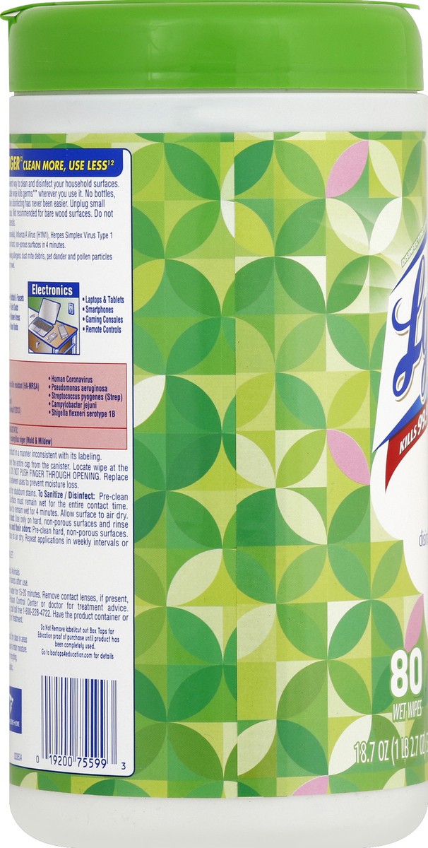 slide 3 of 6, Lysol Disinfecting Wipes 80 ea, 80 ct