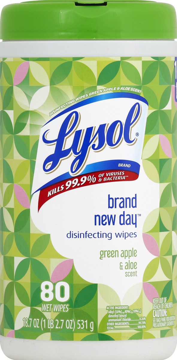 slide 5 of 6, Lysol Disinfecting Wipes 80 ea, 80 ct