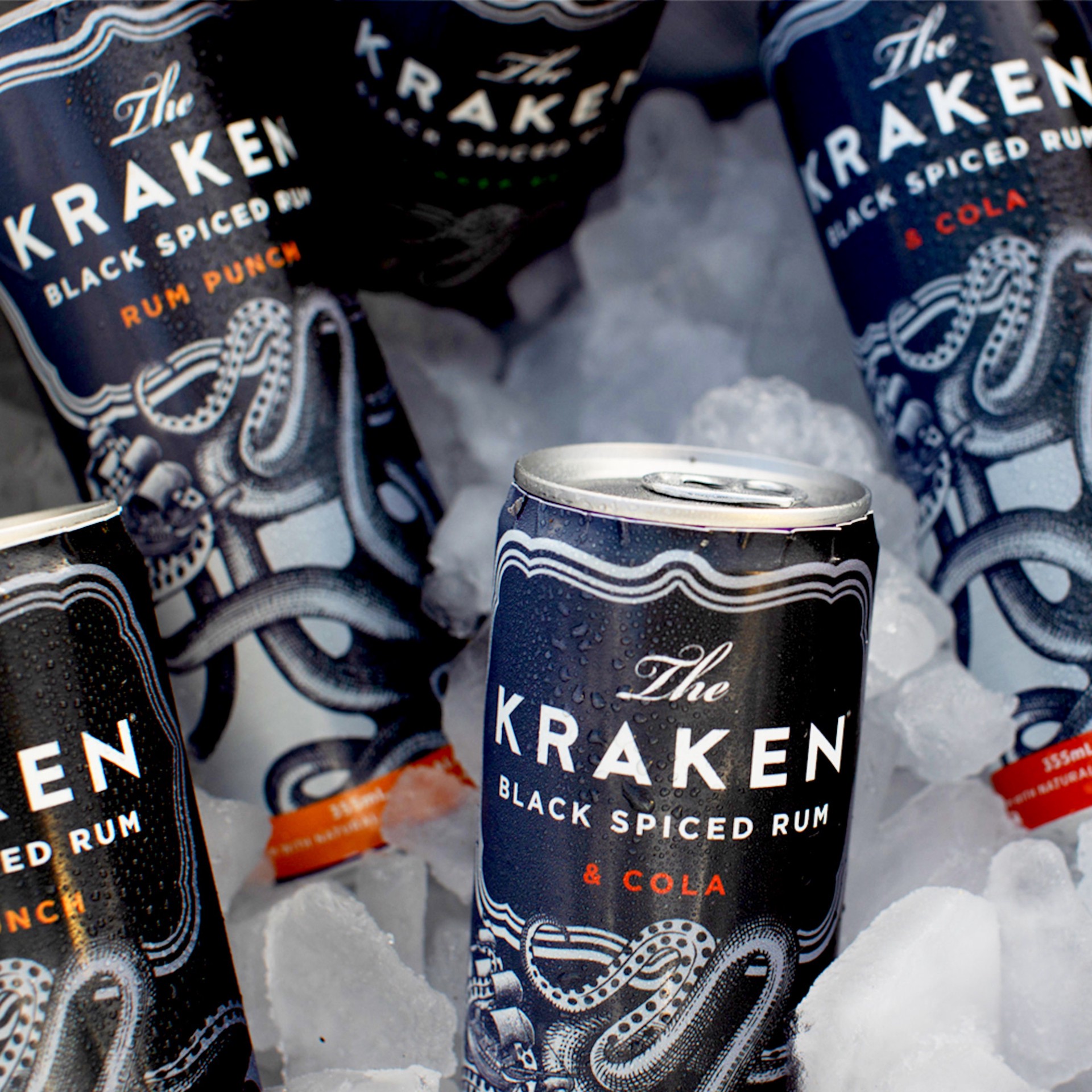 slide 6 of 10, Kraken & Cola Ready to Drink Cocktail (4 pack, 355 ml), 355 ml