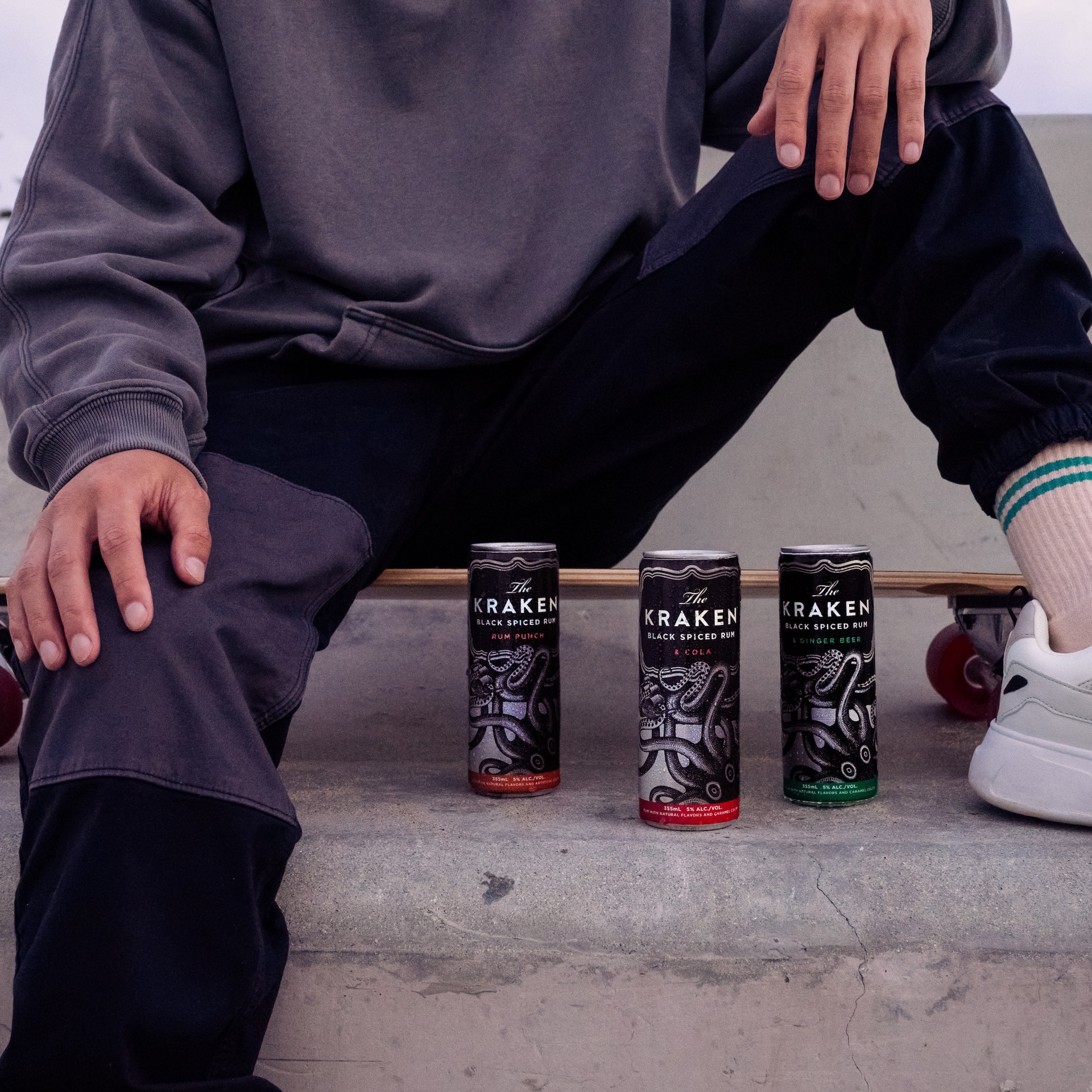 slide 4 of 10, Kraken & Cola Ready to Drink Cocktail (4 pack, 355 ml), 355 ml