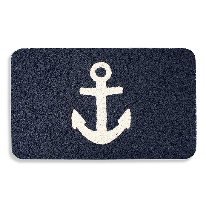 slide 1 of 1, Kikkerland Anchor Door Mat, 18 in x 30 in