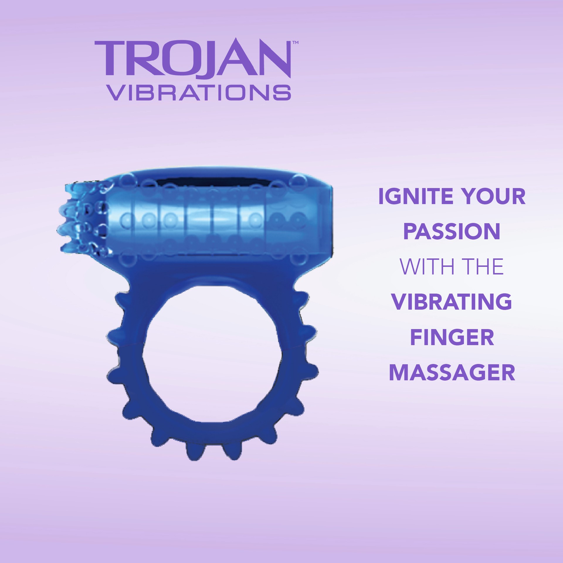 slide 2 of 4, Trojan Vibrating Ring 1 ea, 1 ct