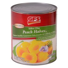 slide 1 of 1, GFS Peach Halves, 33 ct