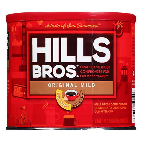 slide 1 of 1, Hills Brothers Original Blend Mild Ground Coffee - 24 oz, 24 oz