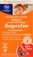 slide 1 of 1, Kroger Infants' Ibuprofen Berry, 0.5 fl oz