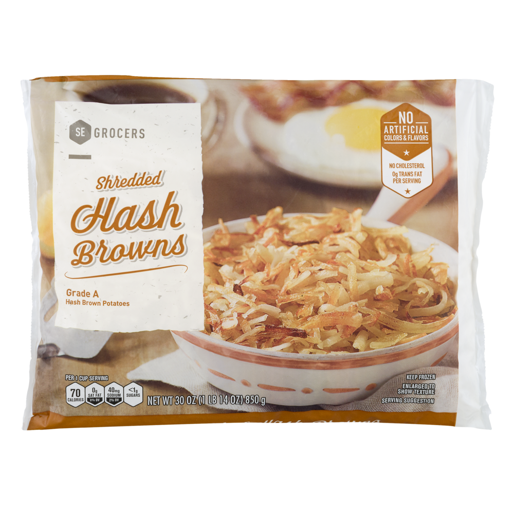 slide 1 of 1, SE Grocers Hash Browns Shredded, 30 oz