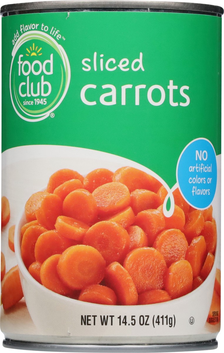 slide 8 of 13, Food Club Sliced Carrots 14.5 oz, 14.5 oz