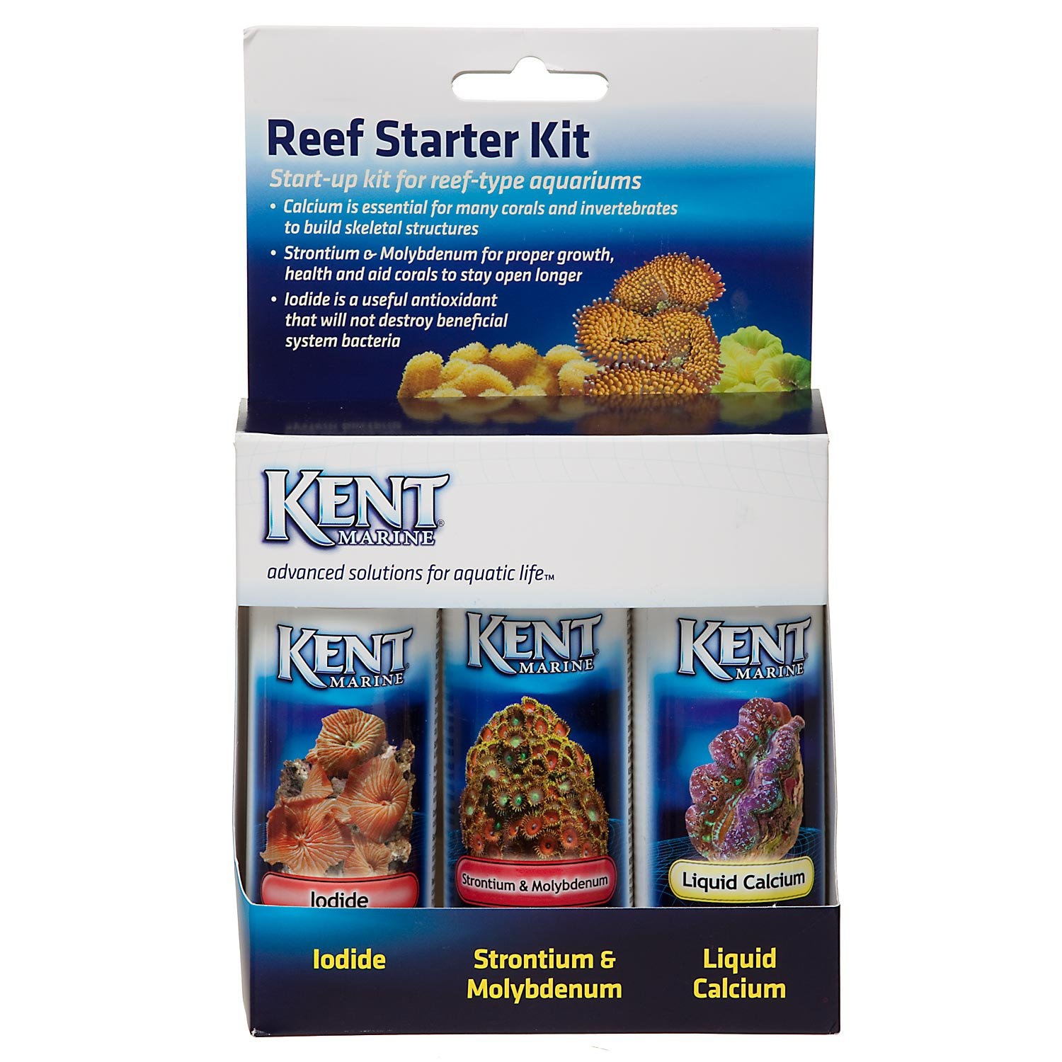 slide 1 of 1, Kent Marine Reef Starter Kit, 4 fl oz