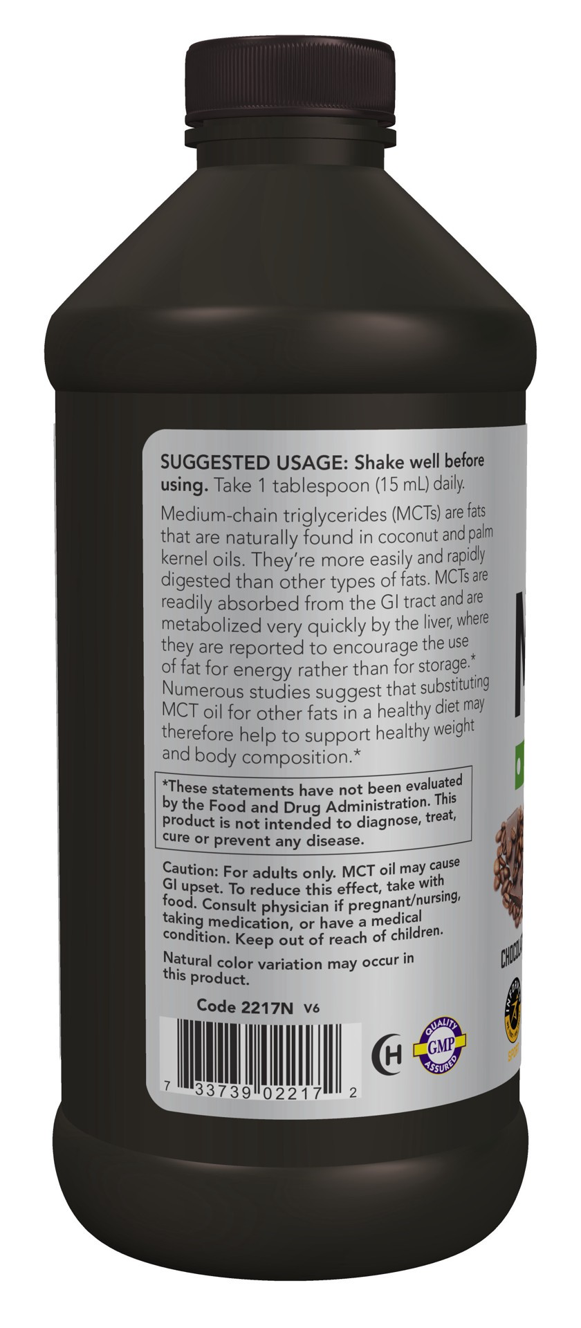 slide 4 of 5, NOW MCT Oil, Chocolate Mocha - 16 fl. oz., 16 fl oz