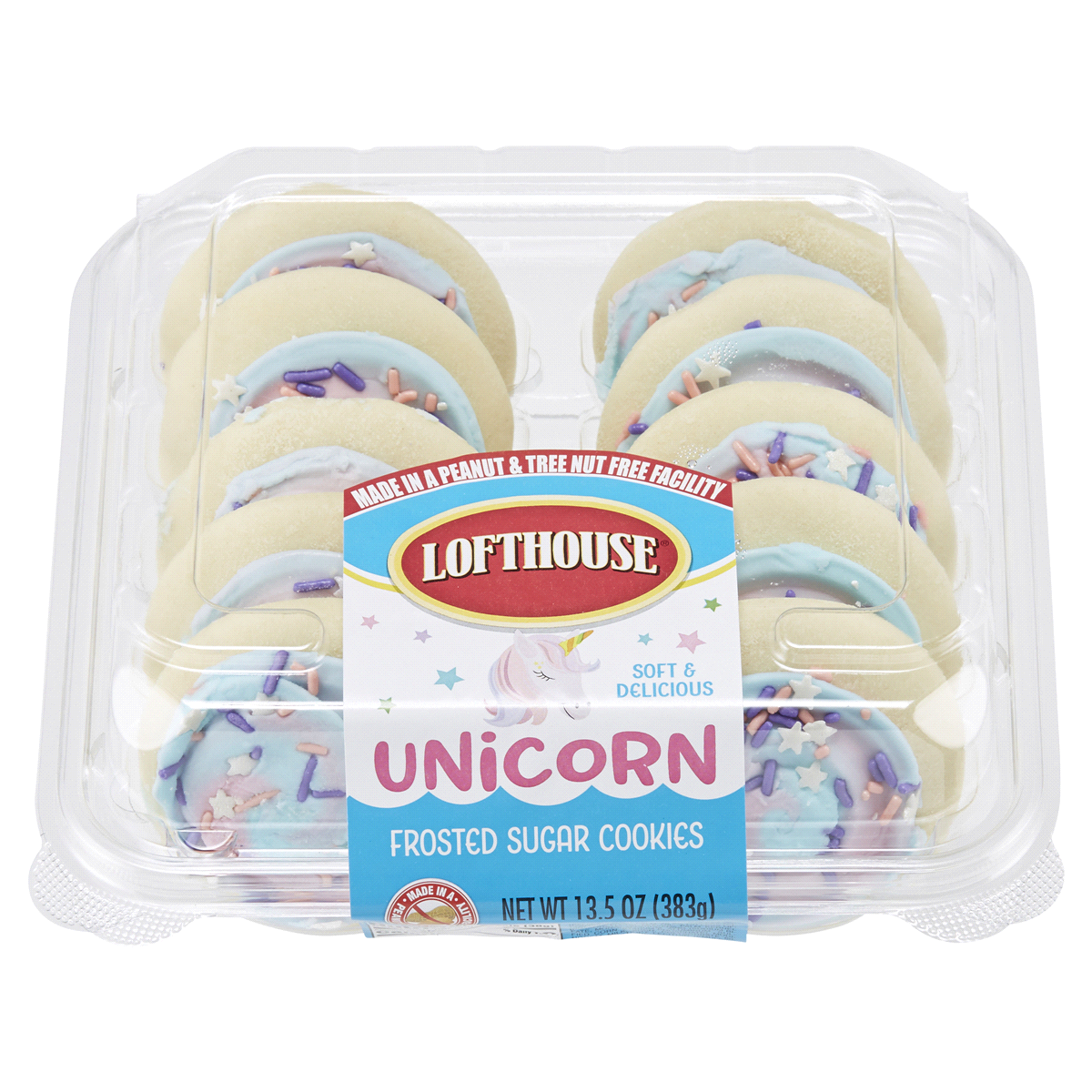 slide 1 of 13, Lofthouse Frosted Sugar Unicorn Cookies 13.5 oz, 13.5 oz