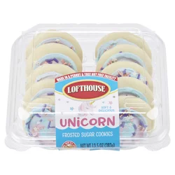 Lofthouse Frosted Sugar Unicorn Cookies - 13.5 oz