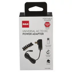 RCA 1200 mA Universal AC to DC Power Adapter