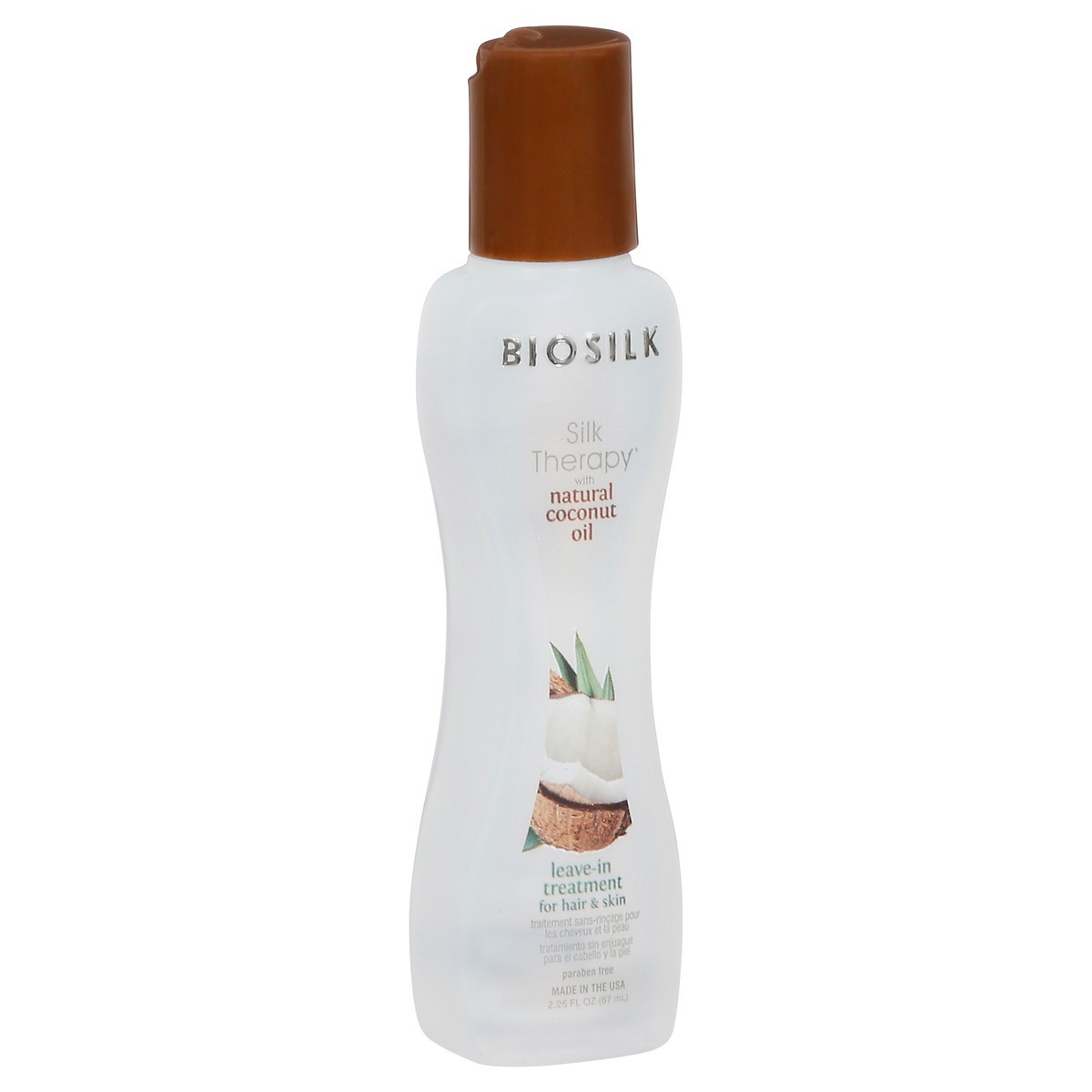 slide 8 of 9, Biosilk Silk Therapy Natural Coconut Oil Leave In Treatment, 2.26 oz