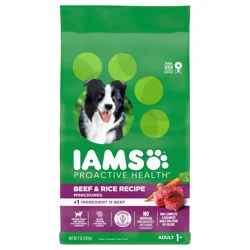 119952 - Iams Proactive Health Adult Beef & Rice DCIC Bag - PA 7 LB English (Updated Art)