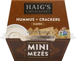 Haig's Mini Mezes Classic Hummus + Crackers 3.8 oz 3.8 oz | shipt