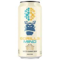 Gorilla Mind White Gummy Bear Energy Drink 16 fl oz