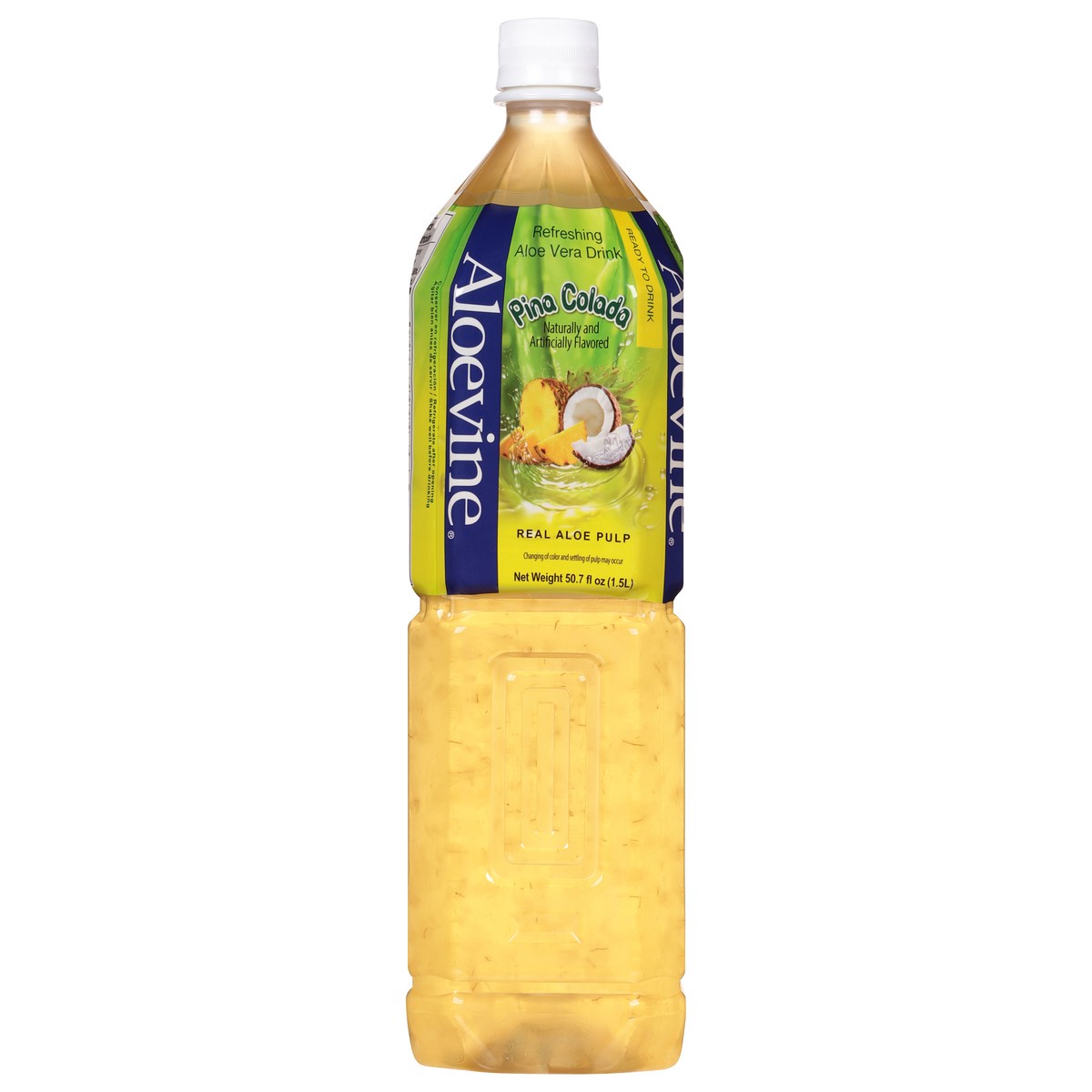 slide 6 of 13, Aloevine Refreshing Pina Colada Aloe Vera Drink 50.7 fl oz, 50.7 fl oz