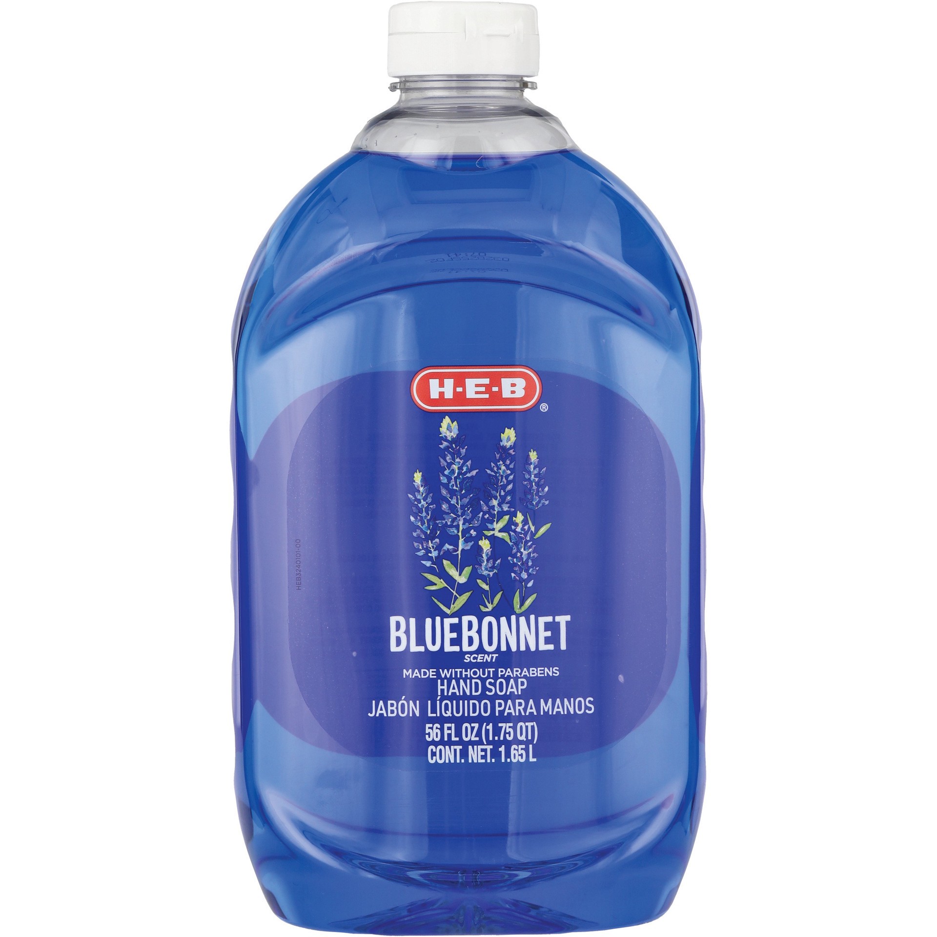 slide 1 of 1, H-E-B Liquid Hand Soap Refill - Bluebonnet, 56 oz