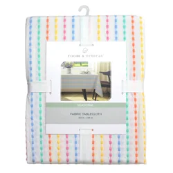 Room & Retreat Gamma Spring Oblong Tablecloth, Multi, 60 In X 84 In