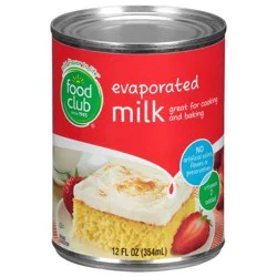 Food Club Evaporated Milk