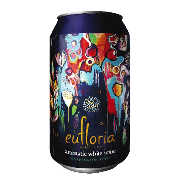 slide 1 of 1, Barefoot Euflorio Aromatic White Can, 375 ml