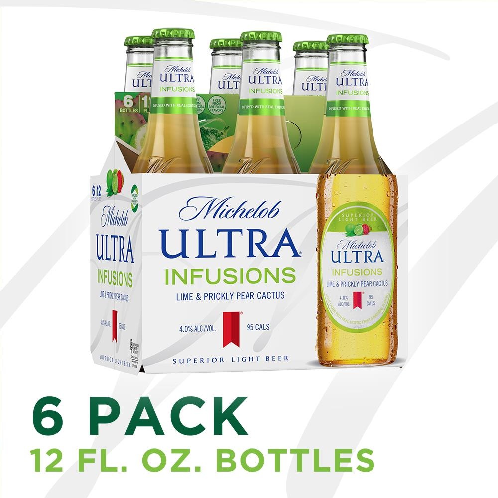 Michelob ULTRA Infusions Lime & Prickly Pear Cactus Light Beer Beer 6 ct; 12 oz Shipt