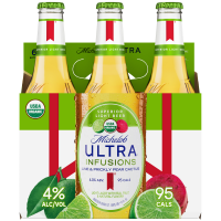 slide 8 of 10, Michelob Ultra Infusions Lime & Prickly Pear Cactus Beer 6 - 12 fl oz Bottles, 72 fl oz