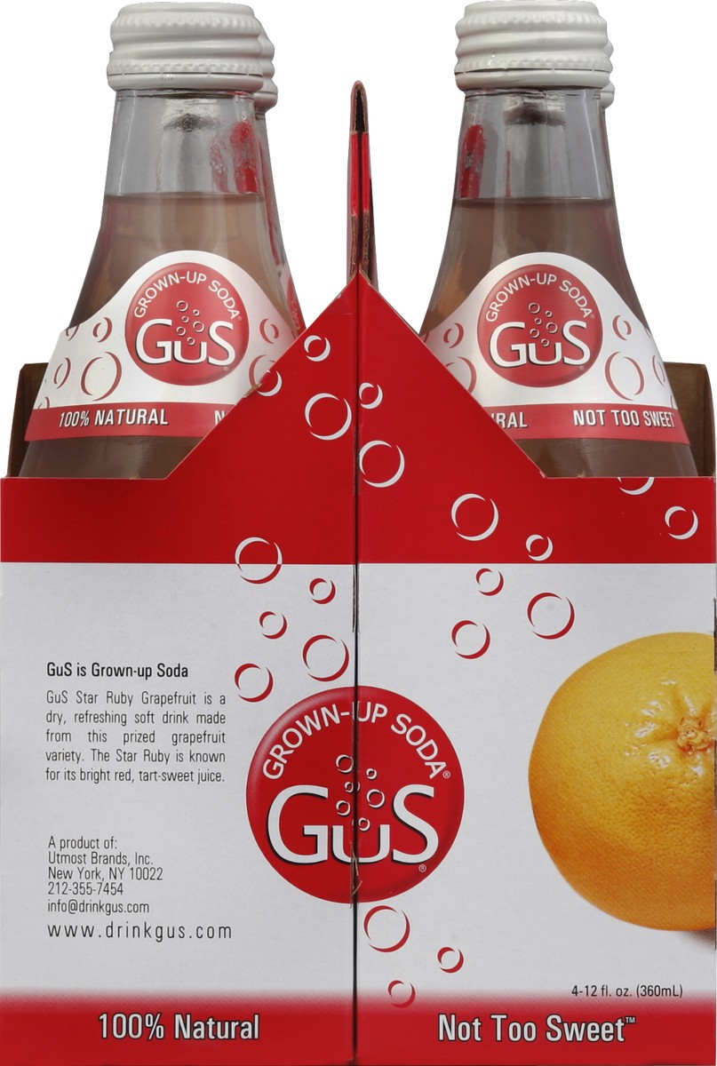 slide 3 of 4, Gus Star Ruby Grapefruit - 4 ct; 12 fl oz, 4 ct; 12 fl oz