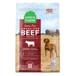 OPEN FARM Grass-Fed Beef Grain Free Kibble For Dogs 22 lb