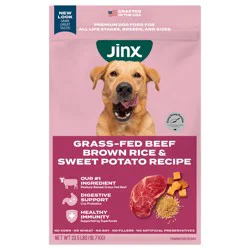 Jinx Beef Brown Rice Sweet Potato 23.5lb Dry Dog Food Bag