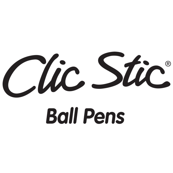 slide 2 of 8, BIC Clic Stic Ballpoint Pen - Black (24 Per Set), 1mm, 1 ct