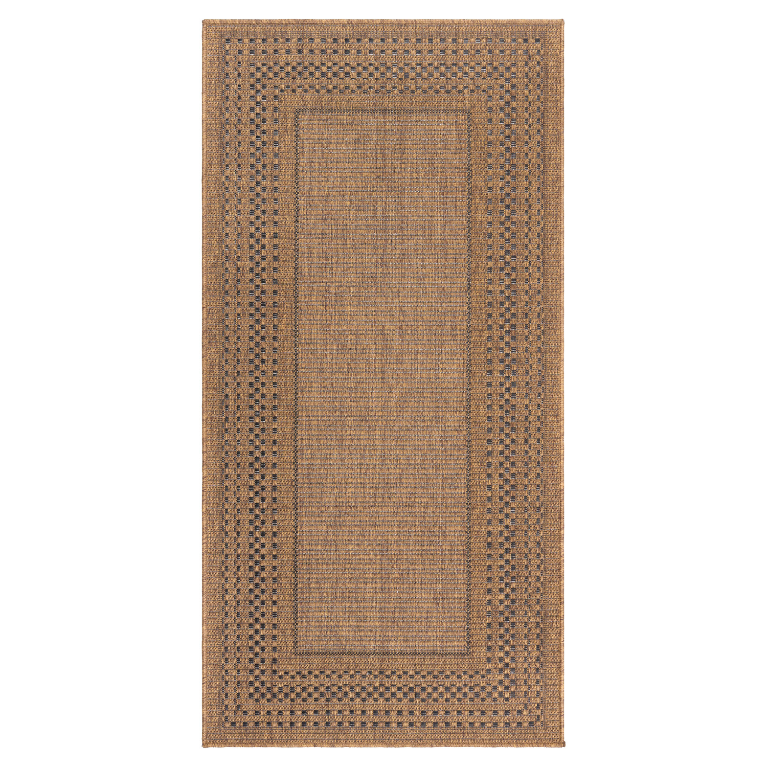 slide 1 of 3, Room & Retreat Tropea Azore Outdoor Runner, 30x60 In, Brown, 1 ct